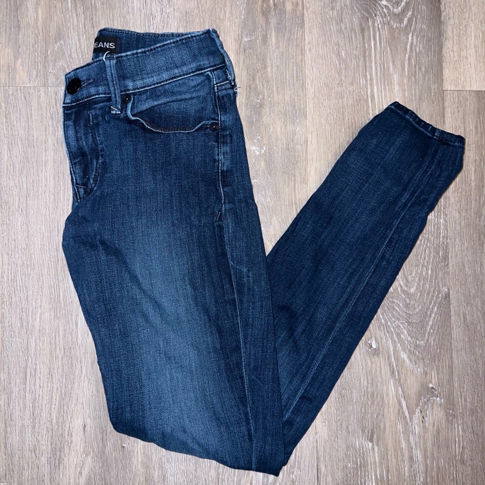 Express Dark Blue Women's Skinny Jeans